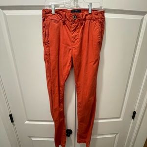 American Eagle Red Khaki pants 30x34
